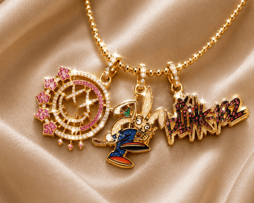BLIK Solid Gold Chain with Diamond Pendant TMH