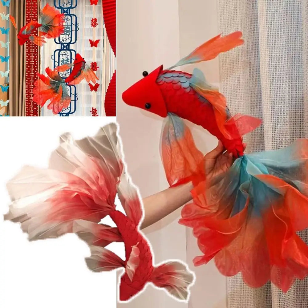 New Design The Year of The Horse Fish Hanging Decoration Fish Pattern Red Color Wedding Ornament Hangning Pendant Party Supplies
